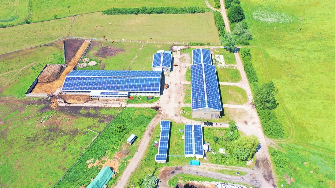 Photovoltaik Anlage SunShine Herzfelde nach Fertigstellung